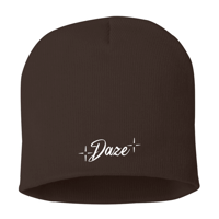 Image 1 of Script Beanie Brown