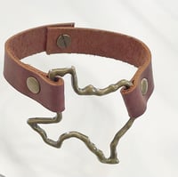 Image 3 of Texas Leather Bracelet