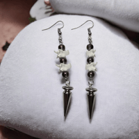 Punk Spike Rattlesnake Earrings 