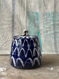 Image 1 of Tea caddy blue arches 