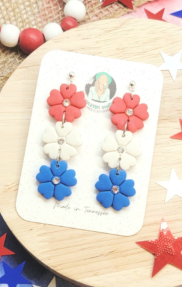 Image of Firework Floral Dangles 