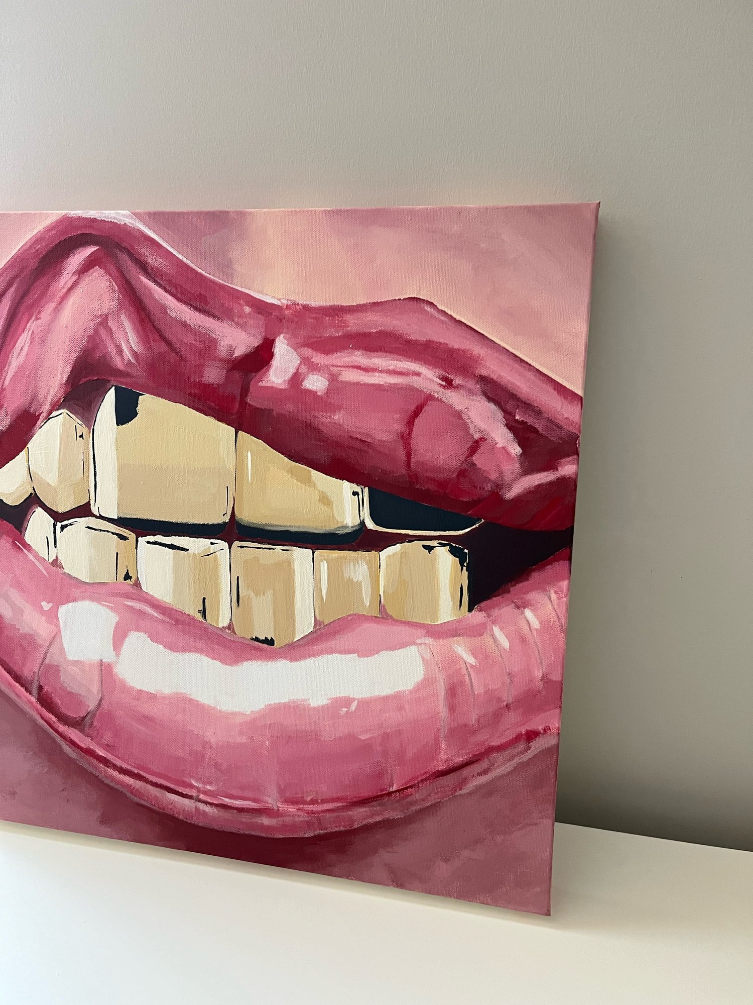 Image of Grillz Acrylic Painting