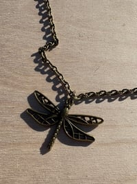 Image 1 of Simple Dragonfly Necklace 