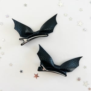 Image of Faux Leather Bat Bows 