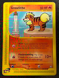 Image 1 of Growlithe (80) - Aquapolis - Lightly Played