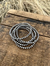 Image 1 of 4mm Navajo Bead Bracelet