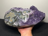 Image 7 of Large Amethyst & Polished Agate Statement Piece #3008