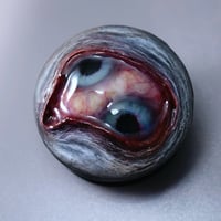 Image 7 of Custom Swappable Phone Grip for smartphones, double iris, reflective pupil, glow in the dark