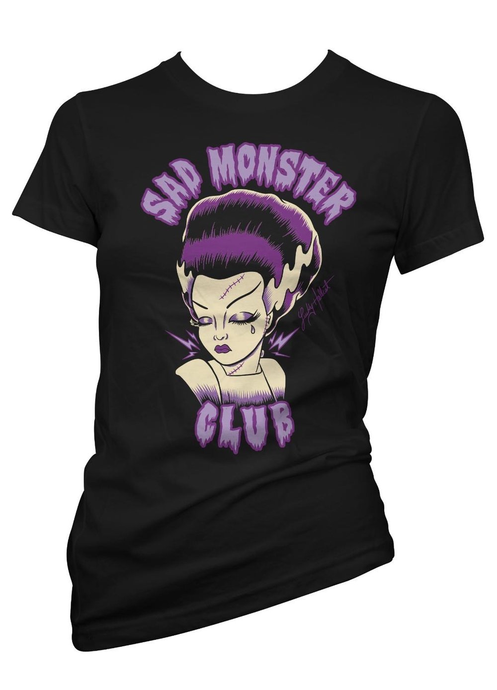 Woman's Bride Sad Monster Club T-shirt 