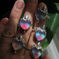 Custom Made Aurora Opal Ring