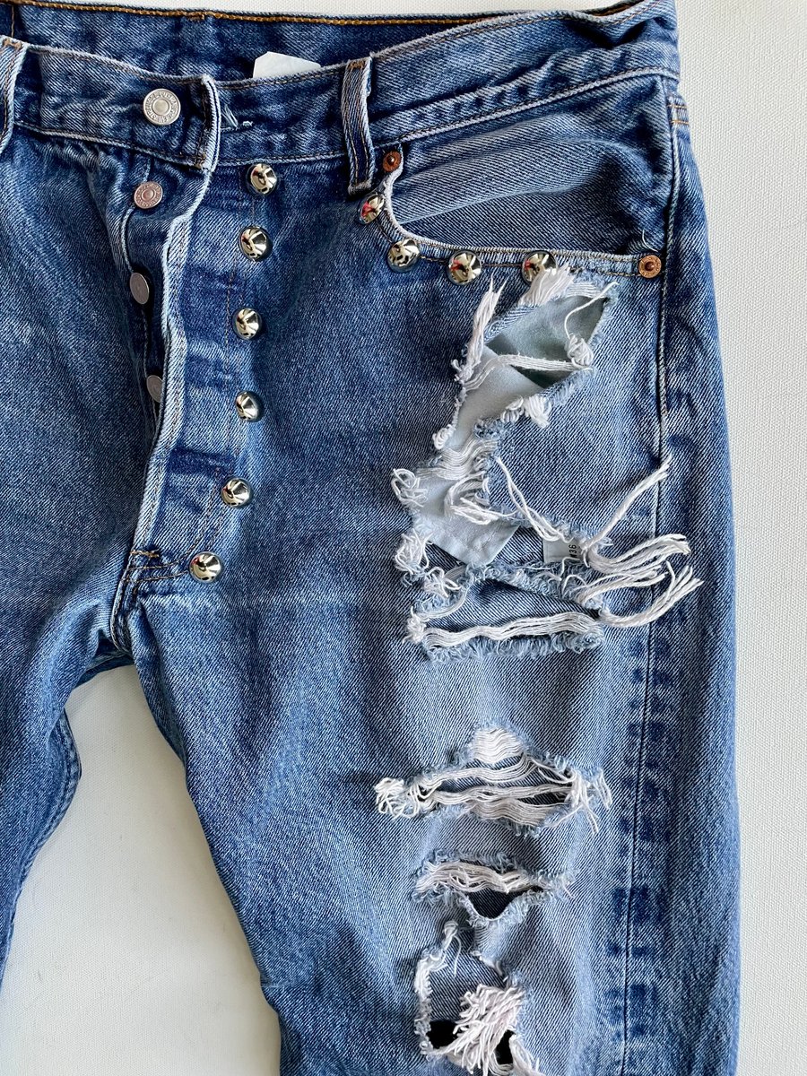 REWORKED STUDDED LEVIS | REassemblednyc