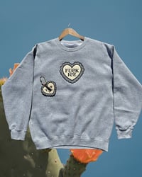 Image 1 of Fuck Ice- Gingham Scalloped Heart TOP