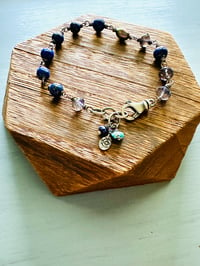 Image 12 of lapis and iolite charm bracelet