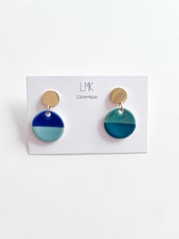 Paire de boucles d’oreilles céramique BOURRACHES PM multi B