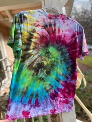 Image of MEDIUM Godzilla Be Gay Do Crime Tie Dye Shirt 6