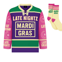 Mardi Gras Jersey ( Adults ) Pink