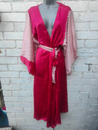 Image 5 of Katie Kimono Kaftan- hot pink spots 