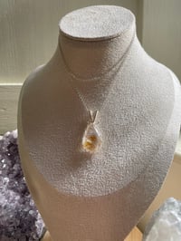 Image 4 of Silver Garden Quartz  Teardrop Crystal Necklace