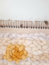 Little Blue House And A Winter Sky. Extra Large Woven Wall Hanging