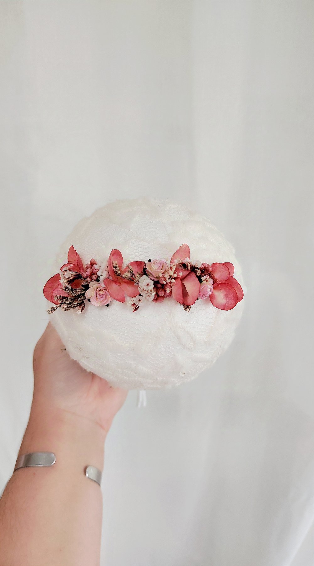 Image of Mini halo corail foncé