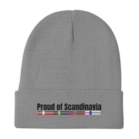 Image 3 of Embroidered Beanie Proud of Scandinavia