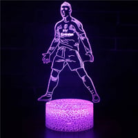 Image 1 of Footballer Cristiano Nathan LED 3D night light 16 colors variable visual lighting living room home d