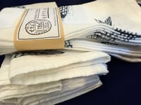 Image 2 of Fish Pattern Napkins  (SET OF 4) - Hand Stamped