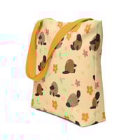 Image 2 of Pecan the Platypus Tote Bag (Yellow)