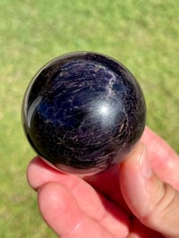 Image 6 of Charoite Aegirine & Pyrite Sphere I Siberia Russia #2952 