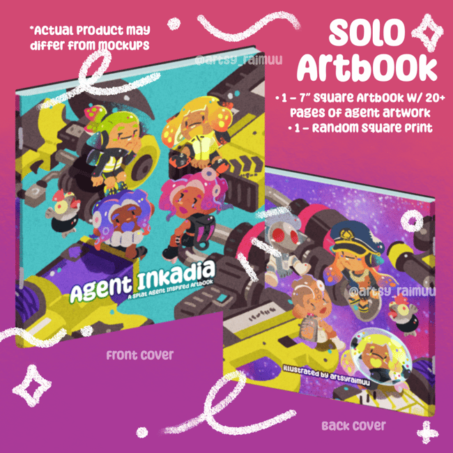 🍋 AGENT INKADIA Shooting Starfish ~ ARTBOOK 7x7 INCH