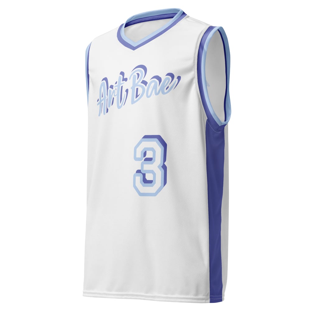 Basketball Jersey (white/light blue)