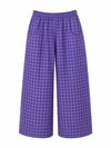 Purple Gingham Pants size 8 with free postage 