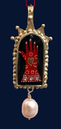 Image 1 of Bejewelled Glove Pendant 