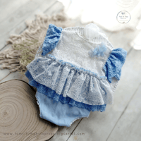 Image 1 of Photoshoot body-dress - Nella - size 12-18 months blue