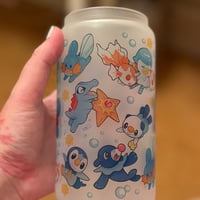 Image 2 of [MADE TO ORDER] Water Pkmn Glass Can Cup