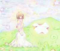 Image 3 of meadow of eden framed original