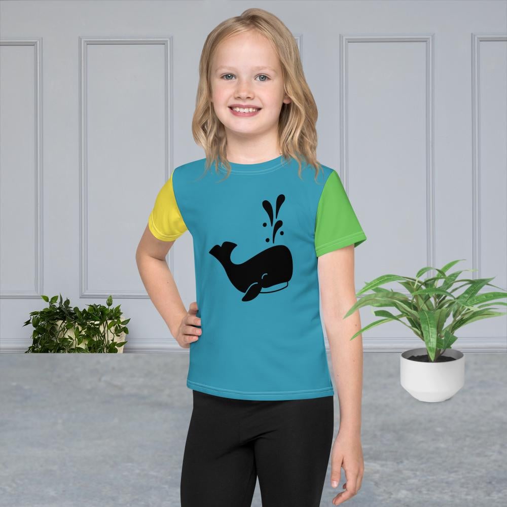 Whales Are Wonderful Kids Crew Neck T-shirt