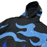 Image 5 of (M-L) Nike HoodieTribal Flame “Bluack" 650