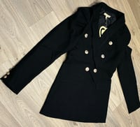 Image 1 of Black double breasted blazer 