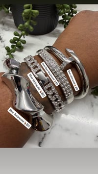 Image 1 of Silver lux bangle 1