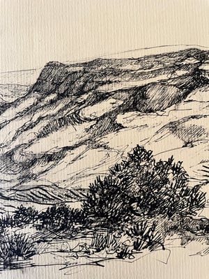 Image of VINTAGE DUTCH DRAWING: LANDSCAPE #6