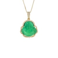 Image 3 of “Lucky Me” Buddha Pendent Chain Necklace 