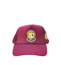 Image 1 of Burgundy trucker hat 