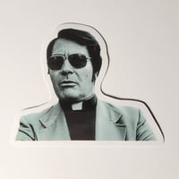 Image 1 of Cult Leader Reverend Jim Jones Jonestown Massacre DIE CUT Glossy Finish LAMINATED Vinyl Sticker