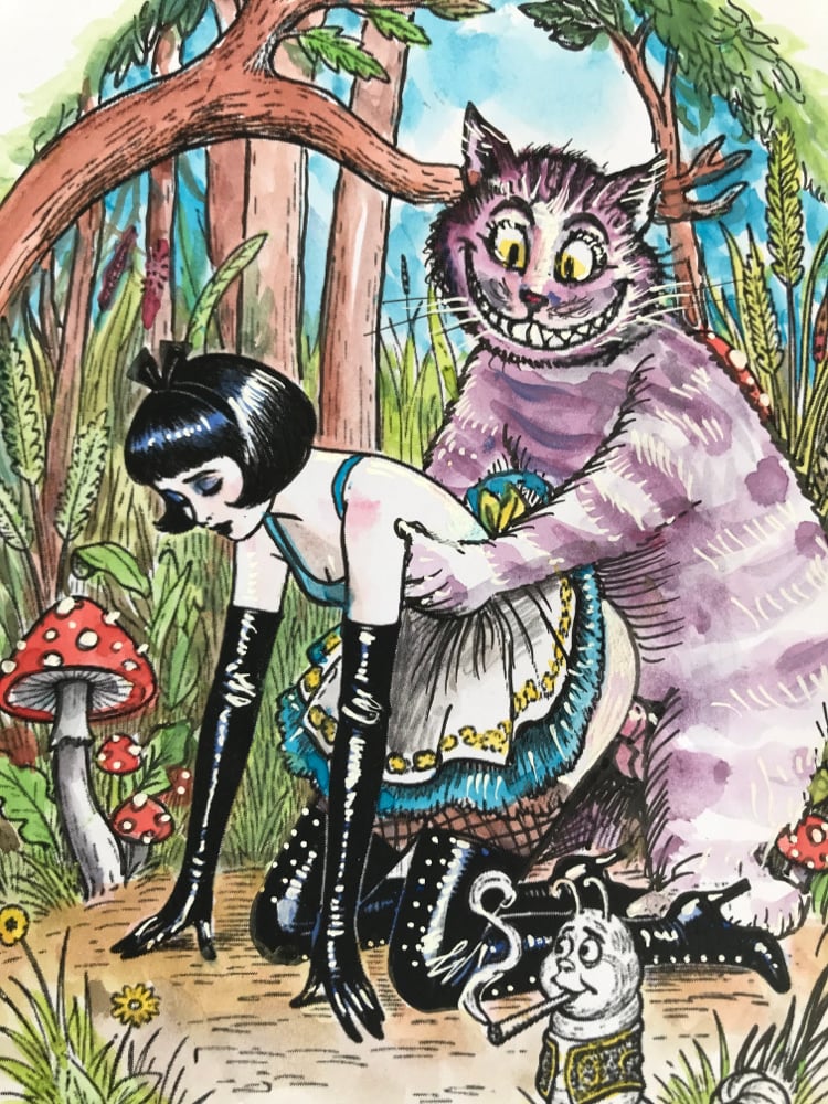 Image of Alice and the Cheshire Cat 