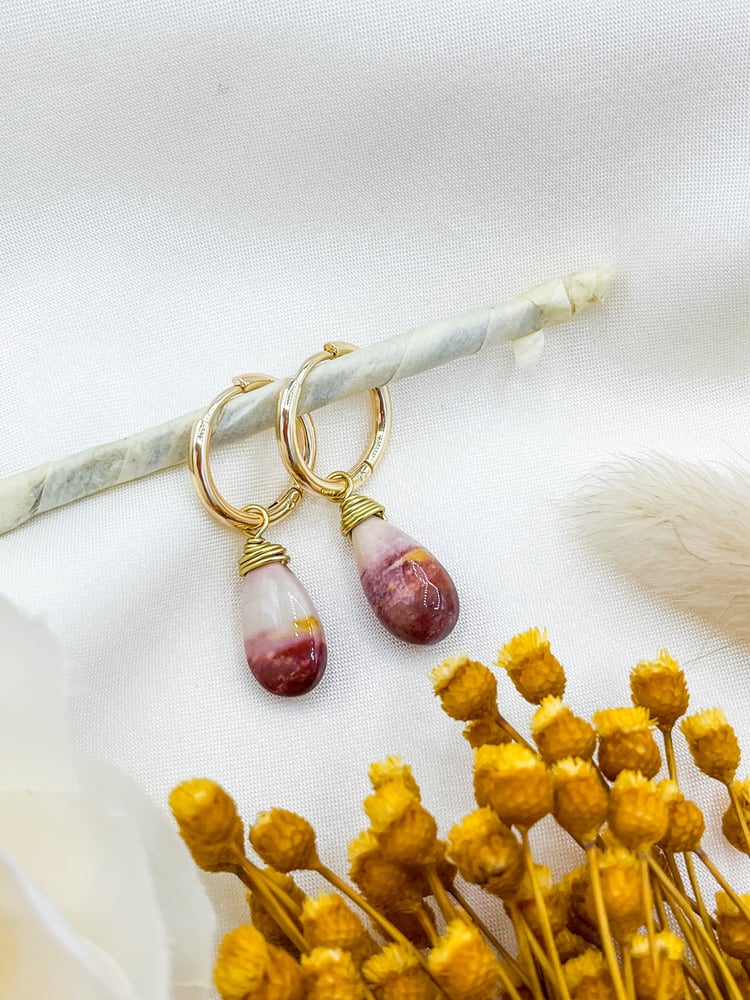 Image of mookaite hoops