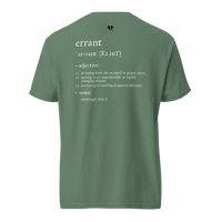 Image 4 of "errant" Unisex Garment-dyed Heavyweight T-shirt (white font)