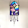 Galaxy Mushie Suncatcher-pink & blue