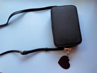 Image 5 of BOX BAG with heart fob  
