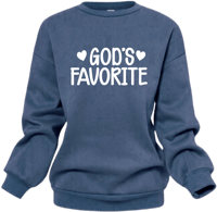 Image 2 of God’s Favorite Sweatshirt 🩵